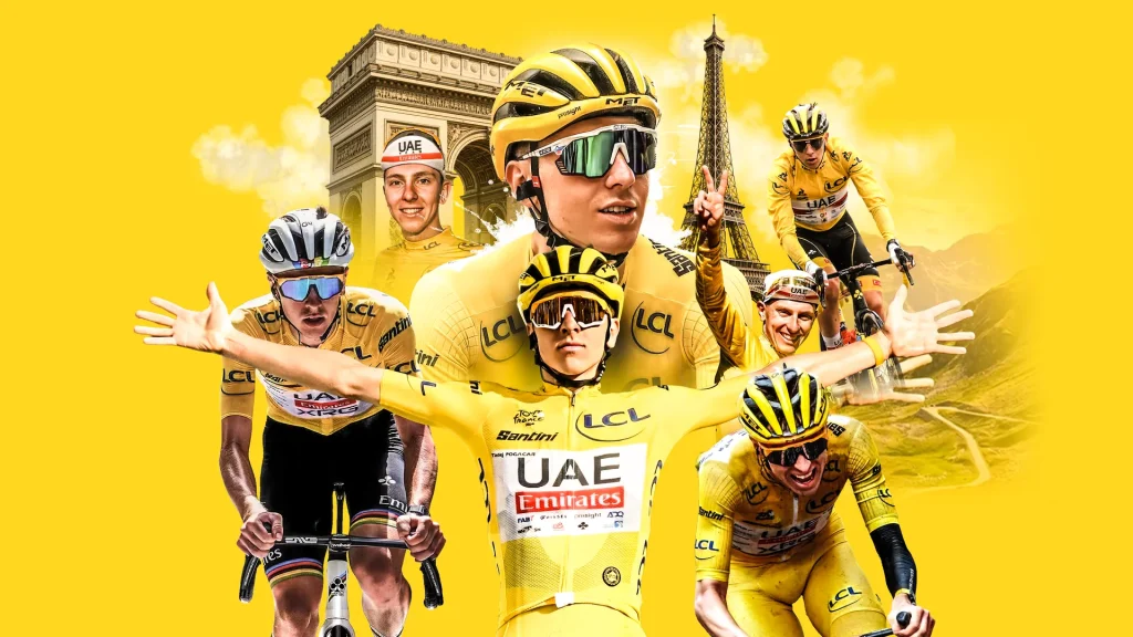 5 victoires de Tadej Pogačar sur le Tour de France